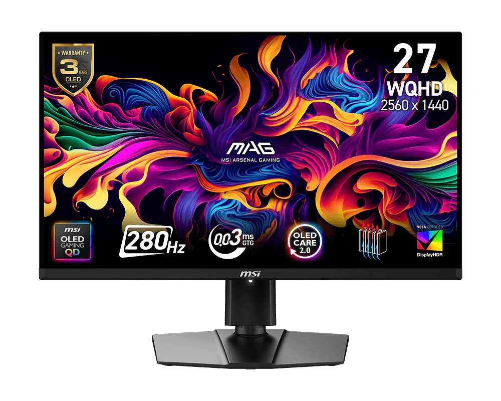 MSI MAG 271QP QD-OLED X28 OLED monitor