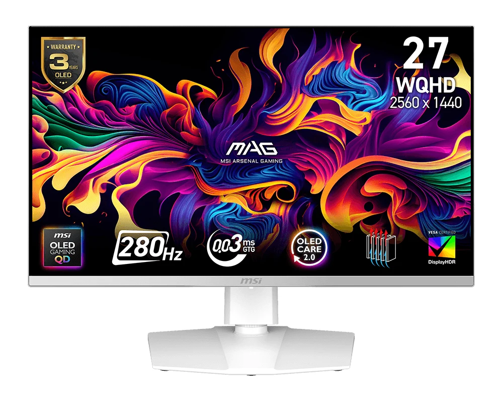 MSI MAG 272QPW QD-OLED X28 OLED monitor
