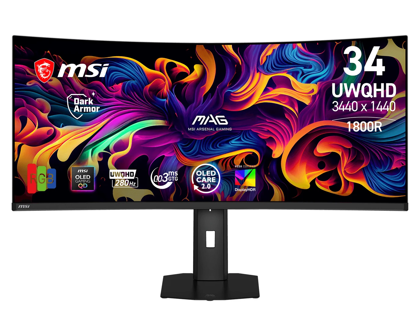 MSI MAG 341CQP QD-OLED X28 OLED monitor