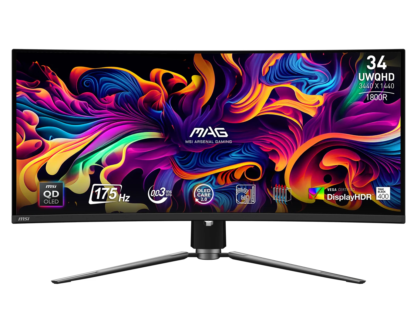 MSI MAG 341CQP QD-OLED OLED monitor