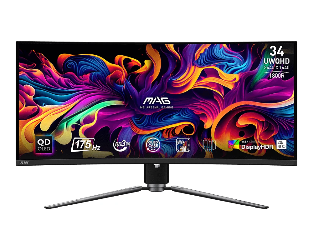 MSI MAG 341CQPCT QD-OLED OLED monitor
