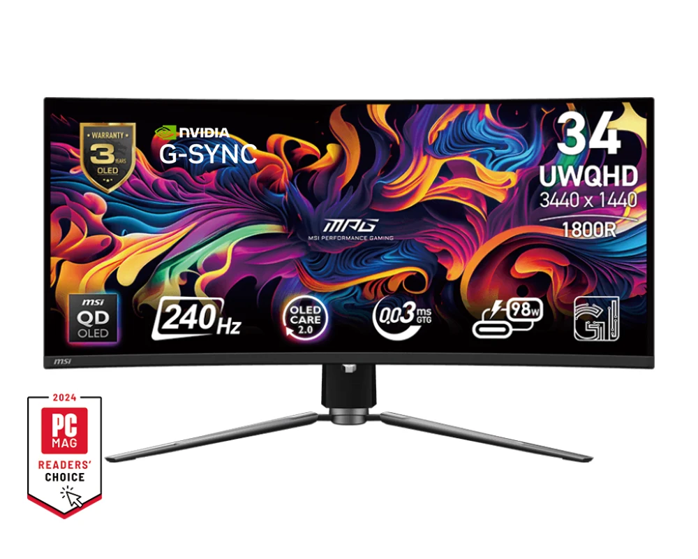 MSI MPG 341CQPX QD-OLED OLED monitor