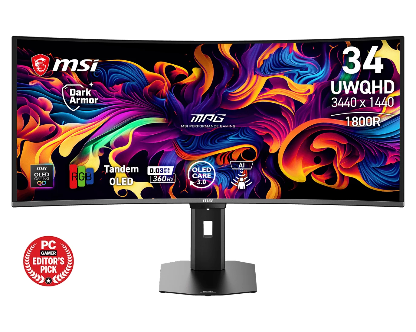 MSI MPG 341CQR QD-OLED X36 OLED monitor